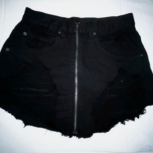 LF - mini ripped skirt